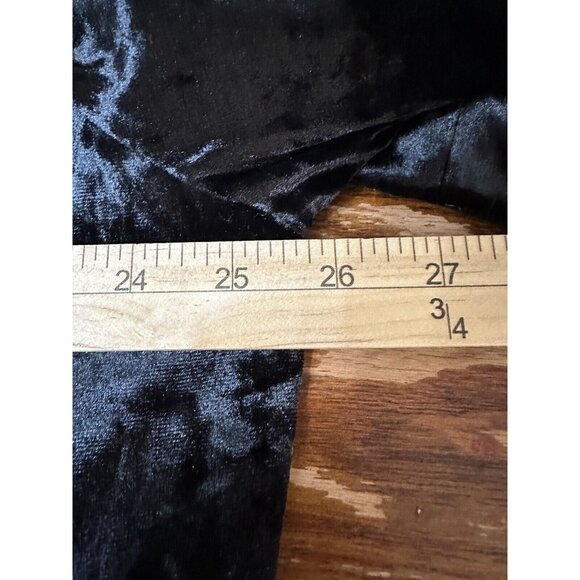 Cupio Black Crushed Velvet Blazer Plus Size 2x Lined Jacket Button Front NEW - Picture 10 of 12